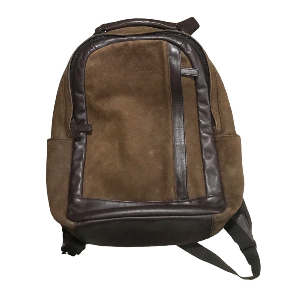 COACH Men’s Two Tone Suede Leather Work Backpack